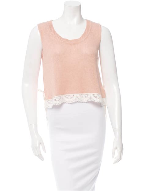 miu miu pink top